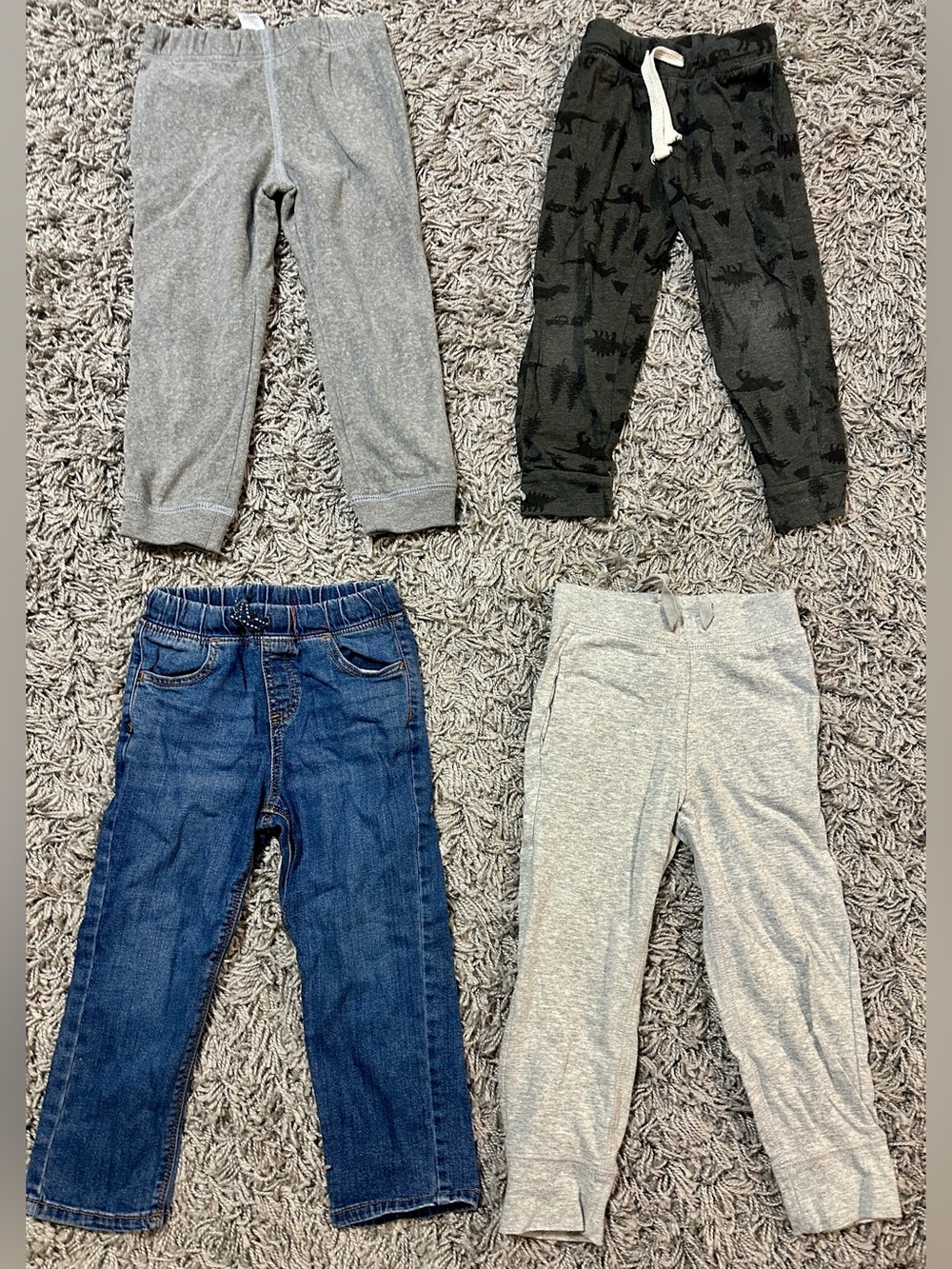 GAP Kids Gray, Charcoal & Navy Bottoms 4-Pack